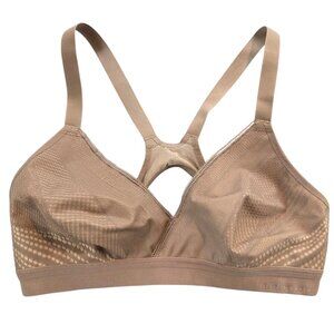 Lululemon Awake to Lace Athletic Soft Sand Bra Unpadded Wireless Comfort sz 34 C